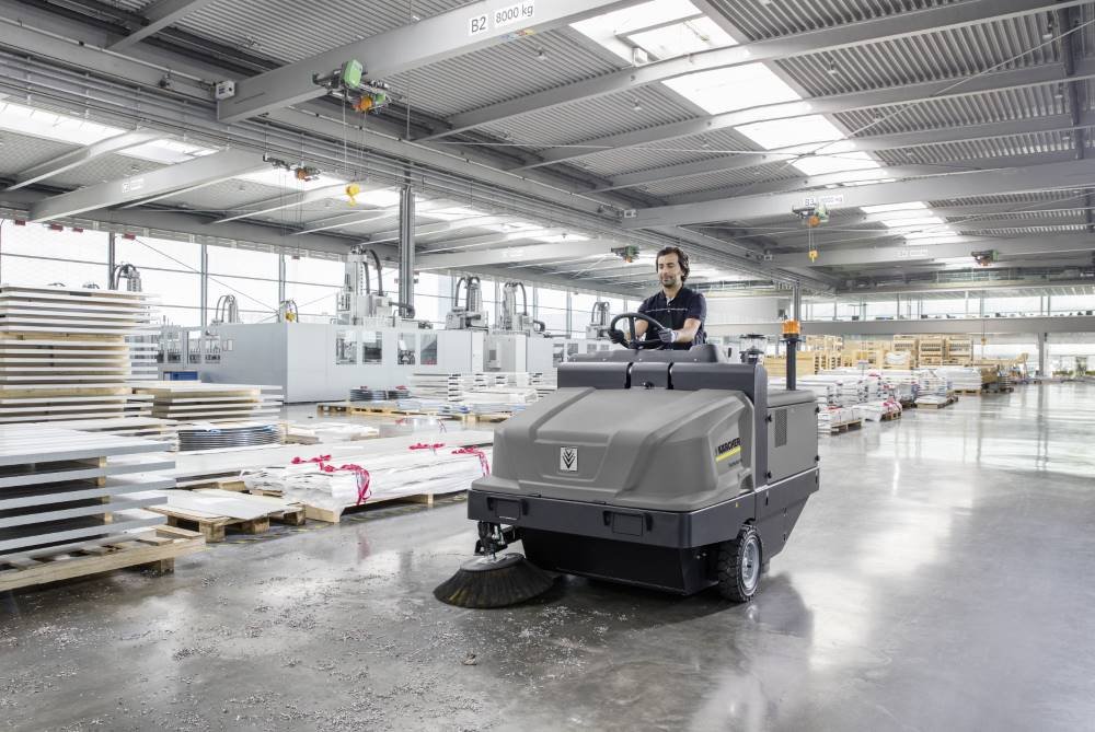 Kärcher floor cleaning machines in action