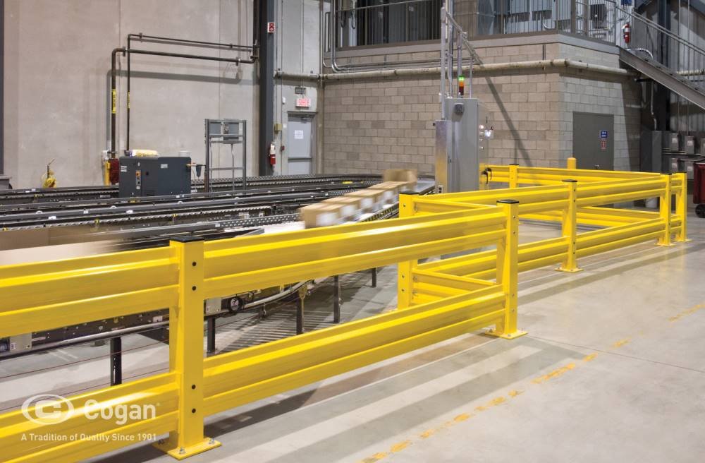 Warehouse safety equipment and protective barriers